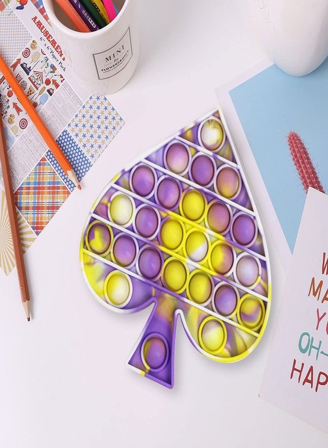 AUGEN لعبة AUGEN Push Pop it Bubble Fidget، أداة لتخفيف التوتر والقلق، لعبة حسية للأطفال والبالغين المصابين بالتوحد لتخفيف التوتر (أصفر مجرفة) - Image 2
